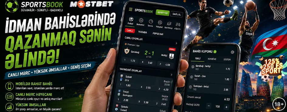 Mostbet Azərbaycanda məsuliyyətli mərc platforması.